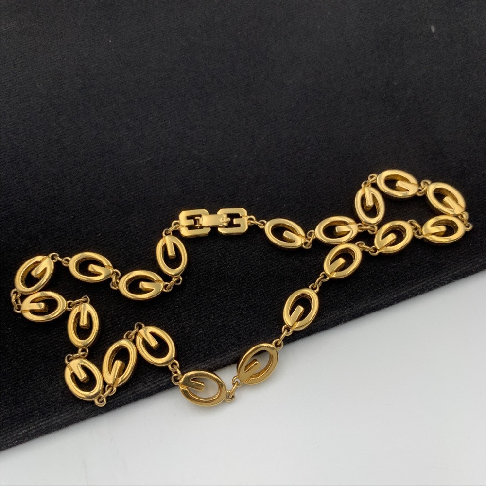 Givenchy Gold and Brown Bead Necklace - Picture 4 of 7